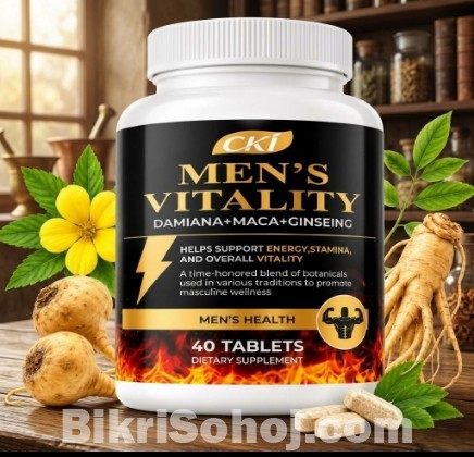 CKI Men’s Vitality with Damiana+Maca+Ginseng for Men’s Healt